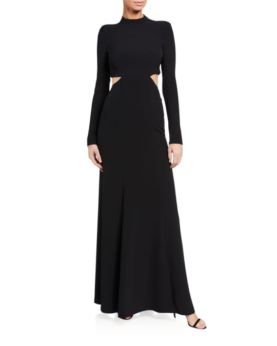 A.L.C. Gabriela Cutout Long-Sleeve Gown | Neiman Marcus