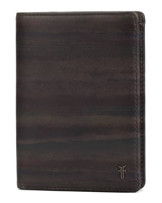 Frye Men's Austin Leather Passport Wallet Neiman Marcus