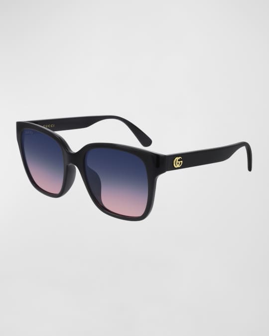 Gucci colorblock acetate square sunglasses 2025