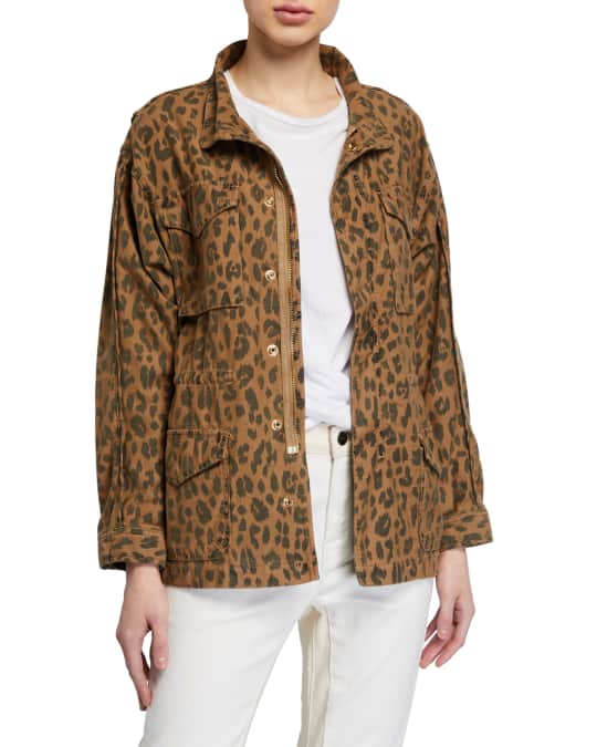 FRAME Spring Cheetah Service Jacket | Neiman Marcus