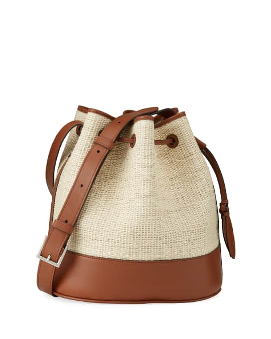 Hunting Season Large Bicolor Drawstring Bucket Bag | Neiman Marcus