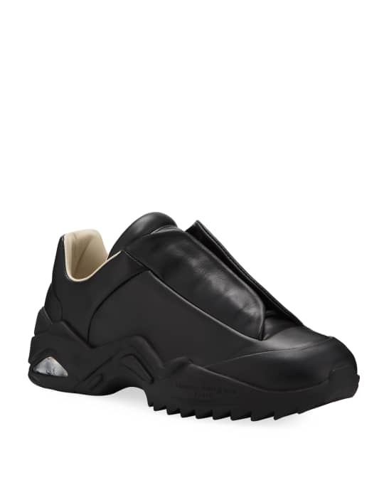 Maison Margiela Men's New Future Hidden-Lace Leather Sneakers | Neiman ...