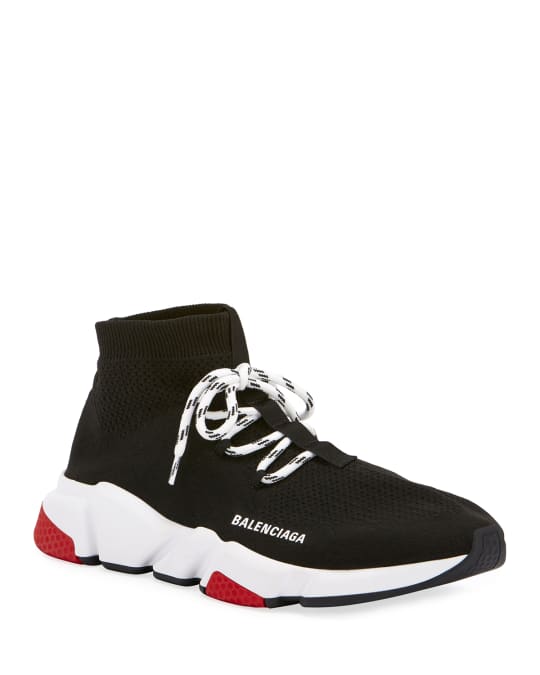 Balenciaga Men's Speed Lace Up Sneakers | Neiman Marcus