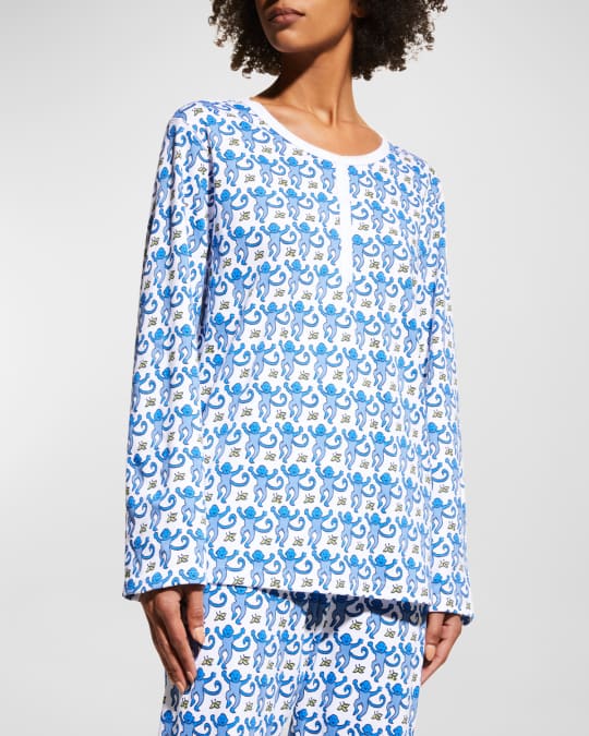 Roller Rabbit Monkey Pajama Set Neiman Marcus