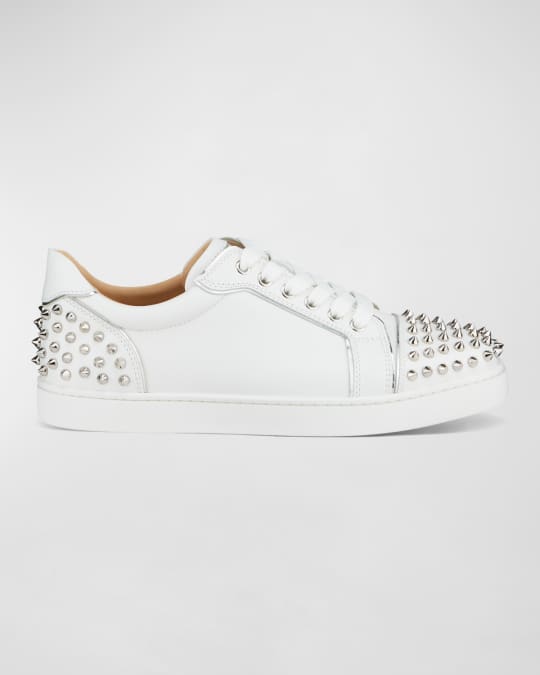 Christian Louboutin Viera 2 Studded Spike Sneakers in White