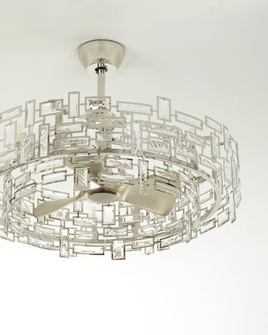 8-Light Crystal Trim Fandelier
