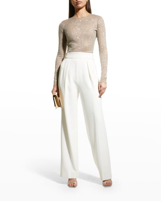 New V-neck Backless Long sleeve Sequin Embroidered Bodysuit New V-neck Backless Long sleeve Sequin Embroidered Bodysuit
