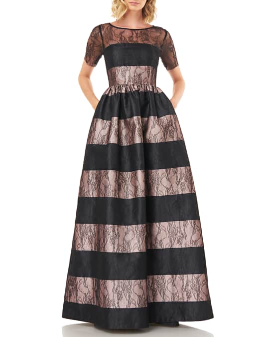 chinese dress ladies Kay Unger N-Neck Floral 