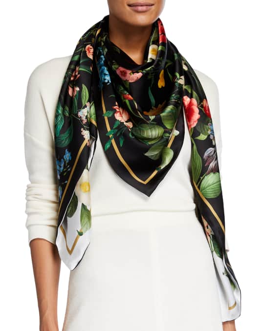 St. Piece Laura Double Sided Silk Scarf | Neiman Marcus