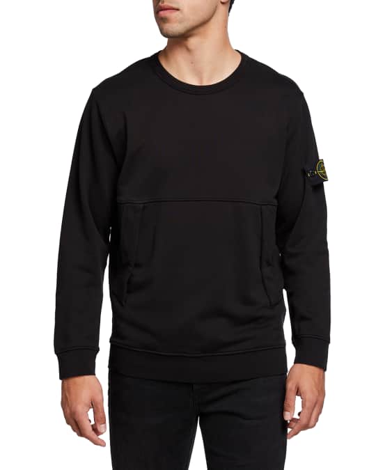 Men's crewneck sweatshirt with kangaroo pocket store