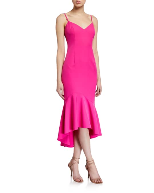 Bardot Lisandra High-Low Midi Dress | Neiman Marcus