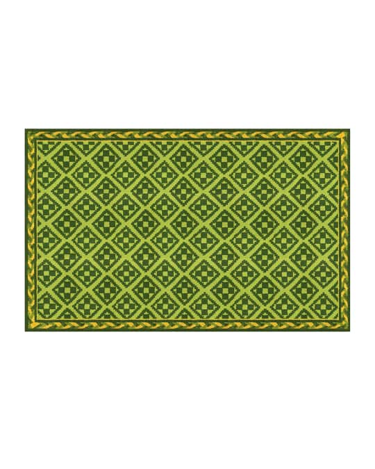 MacKenzieChilds Courtyard Zanzibar Indoor/Outdoor Rug, 5' x 8