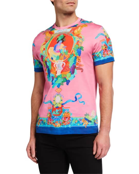 Versace Men s Statue Print Cotton T Shirt Neiman Marcus