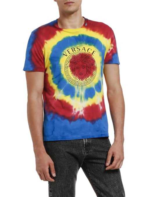 Men's Tie-Dye Medusa Logo T-Shirt