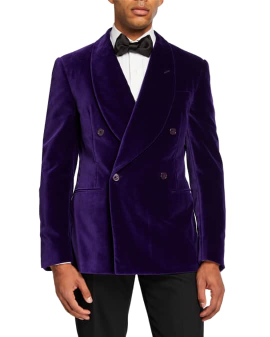 Ralph Lauren Purple Label Men's Double-Breasted Velvet Dinner Jacket ...