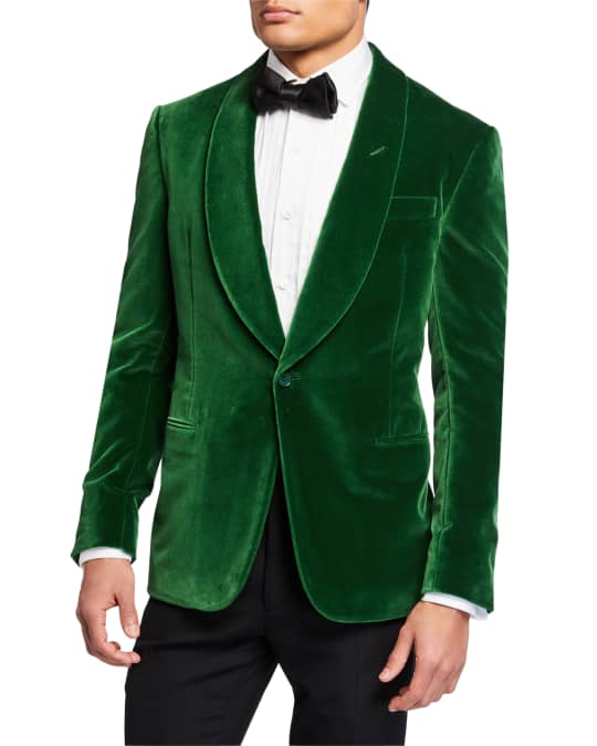 Ralph Lauren Purple Label Men's Solid Velvet Dinner Jacket, Green ...