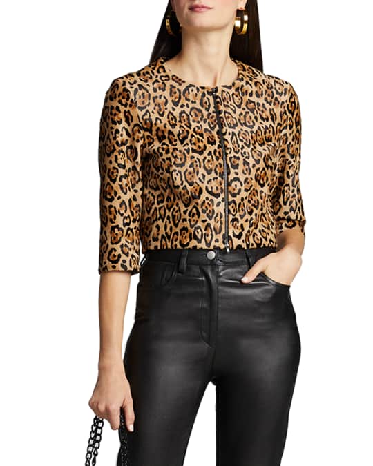 Leopard bolero jacket shop
