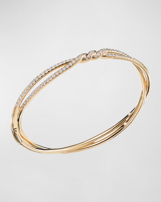 Continuance Pave Diamond Bracelet in 18K Gold