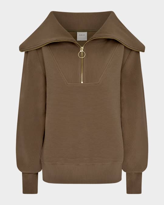 Vine Oversized 1/2-Zip Pullover Sweatshirt