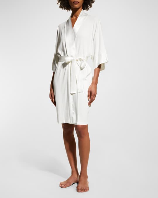 PJ Harlow Shala Satin Trim Robe Neiman Marcus
