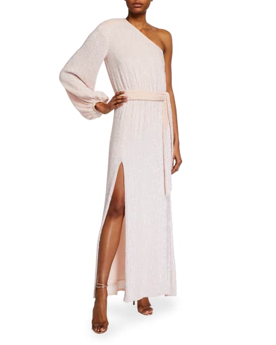 Retrofete Joyce Sequined One-Shoulder Cocktail Dress | Neiman Marcus