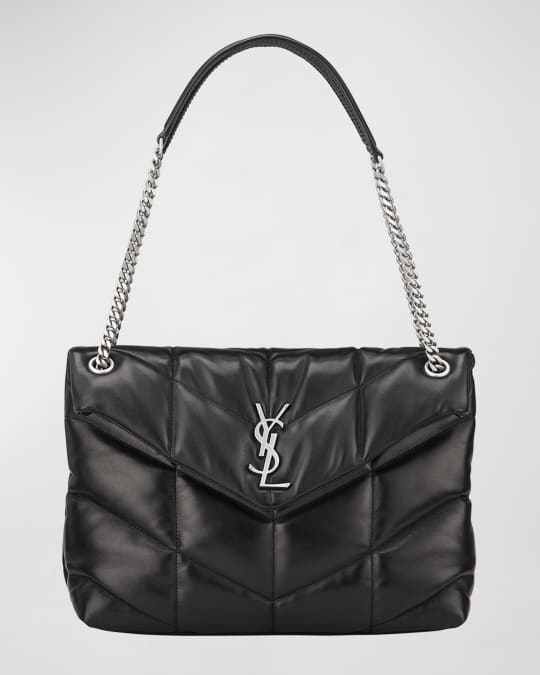 Saint Laurent Loulou Medium YSL Puffer Chain Shoulder Bag | Neiman Marcus