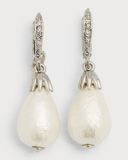 Oscar de la Renta Classic Pearly Clip Earrings Neiman Marcus