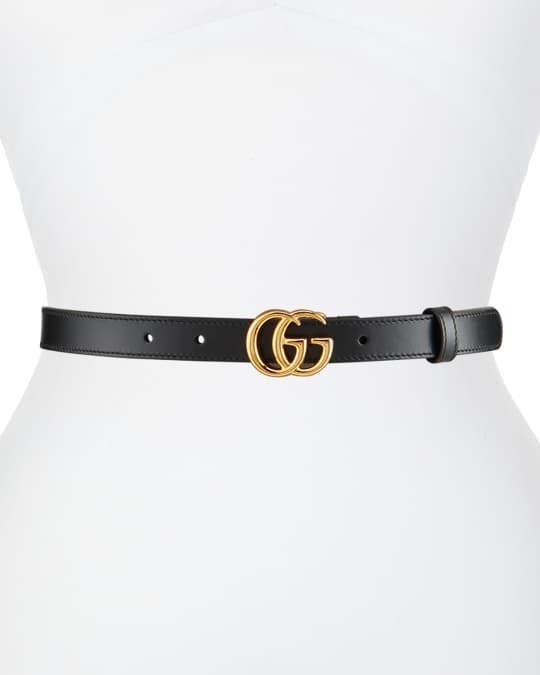 Gucci GG Marmont 2cm Leather Belt | Neiman Marcus