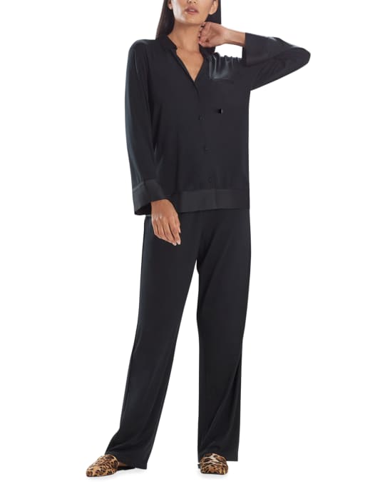 Josie Natori Noth Jersey Essentials Modal Jersey Pajama Set Neiman Marcus
