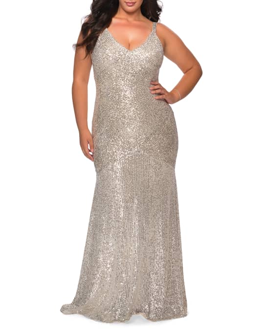 Neiman marcus plus size hot sale evening gowns