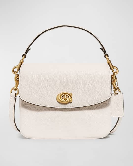 Coach Pebbled Leather Flap Top Chain Crossbody Bag Neiman Marcus