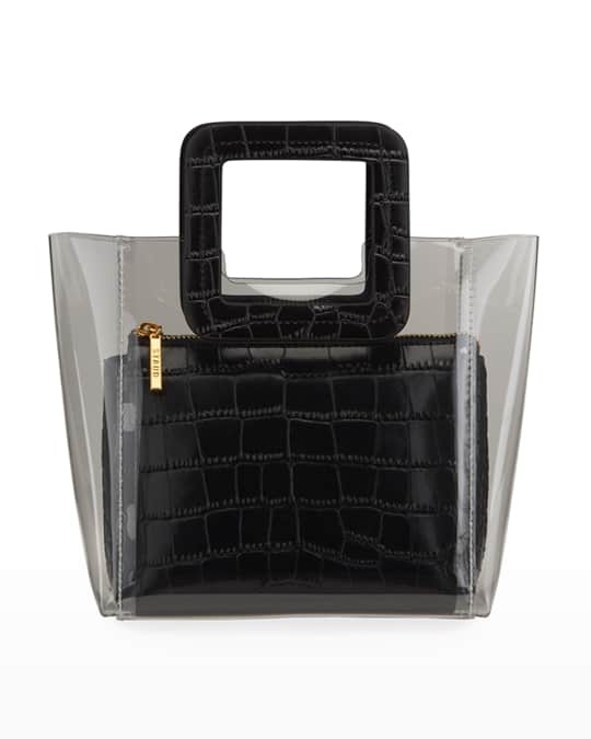STAUD Shirley Mini Square-Handle Tote Bag | Neiman Marcus