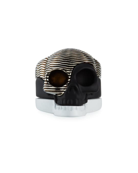 Alexander mcqueen 2024 divided skull ring