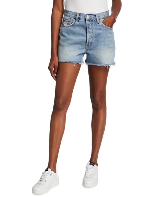 RE/DONE 70s High-Rise Shorts | Neiman Marcus