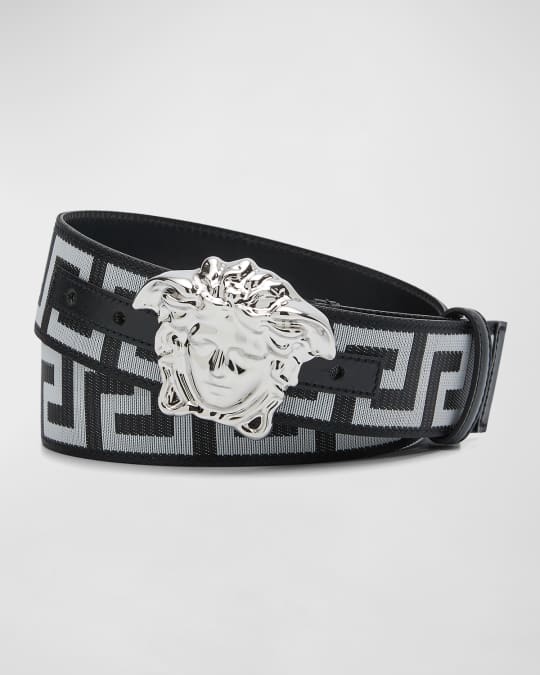 Versace Medusa Barocco Reversible Leather Belt Multi