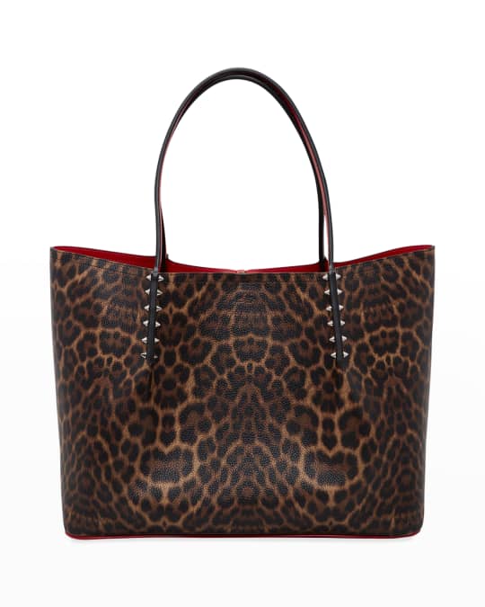 Christian Louboutin Cabarock Leopard-Print Large Shopper Tote Bag ...