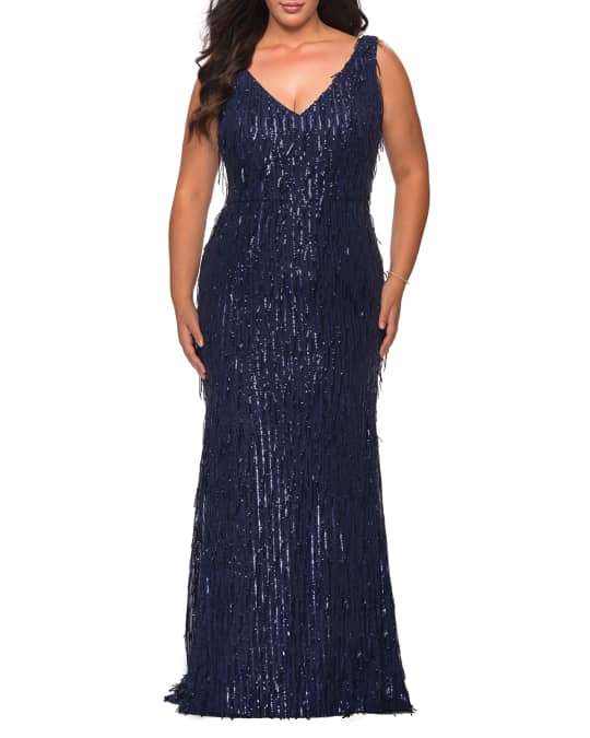 Neiman marcus plus size evening gowns on sale