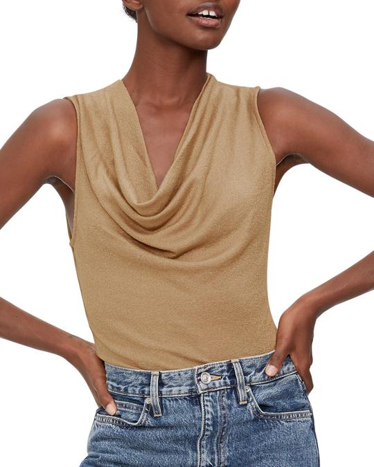 Michael Stars Drape-Neck Shell (One Size) | Neiman Marcus