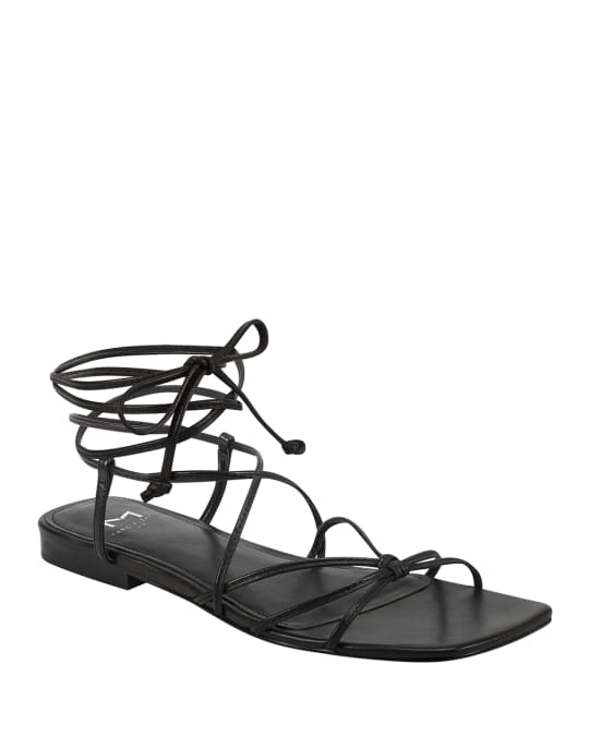 Marc Fisher LTD Marina Flat Lace-Up Sandals | Neiman Marcus