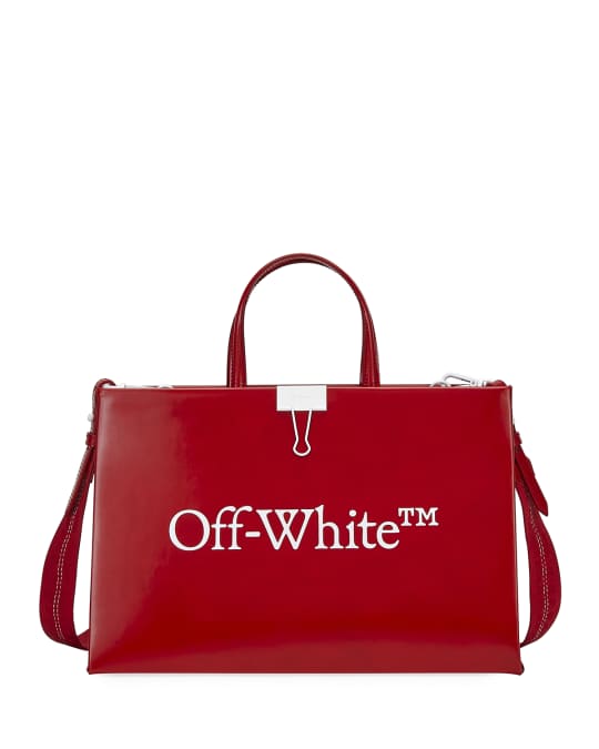 Off-White Medium Top Handle Box Tote Bag | Neiman Marcus