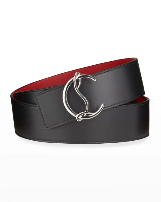 Men's CL Logo Leather Belt