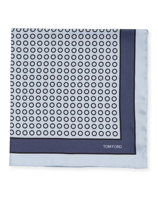 TOM FORD Small Dot Silk Pocket Square | Neiman Marcus