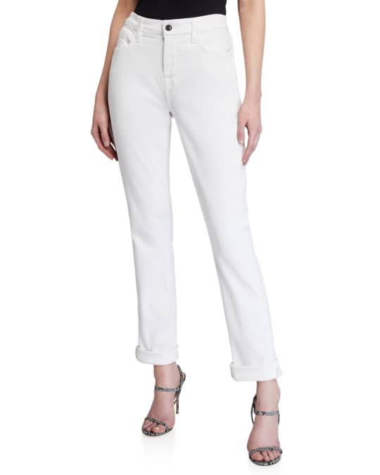 Straight Crop Rolled Jeans