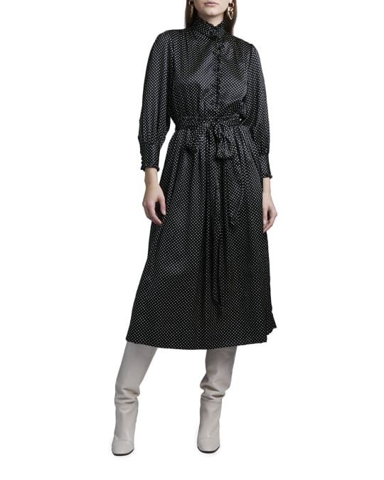 Marc Jacobs (Runway) Polka Dot Silk Satin Dress | Neiman Marcus