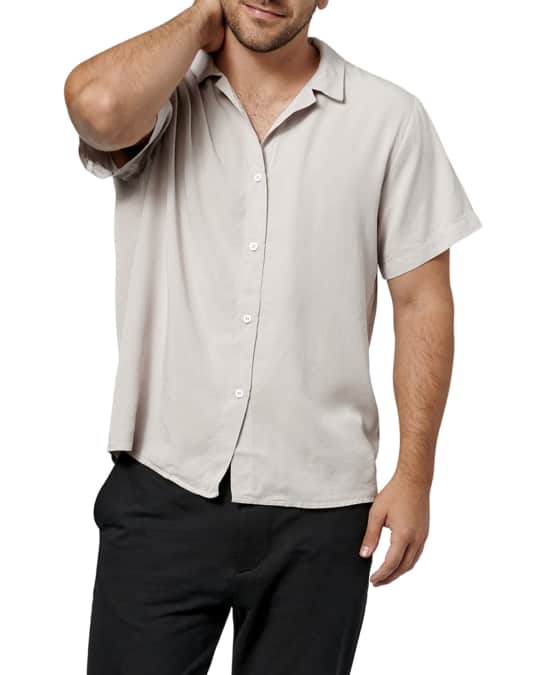 Tags Men's Solid Short-Sleeve Sport Shirt | Neiman Marcus
