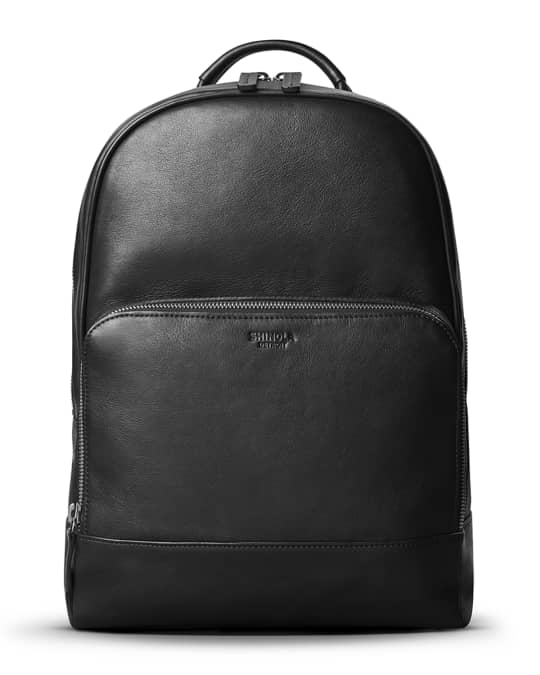 Shinola Men's Fulton Smooth Grain Leather Backpack | Neiman Marcus
