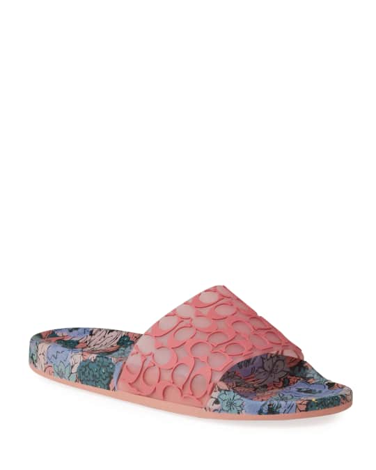 Coach udele hotsell signature rubber slides