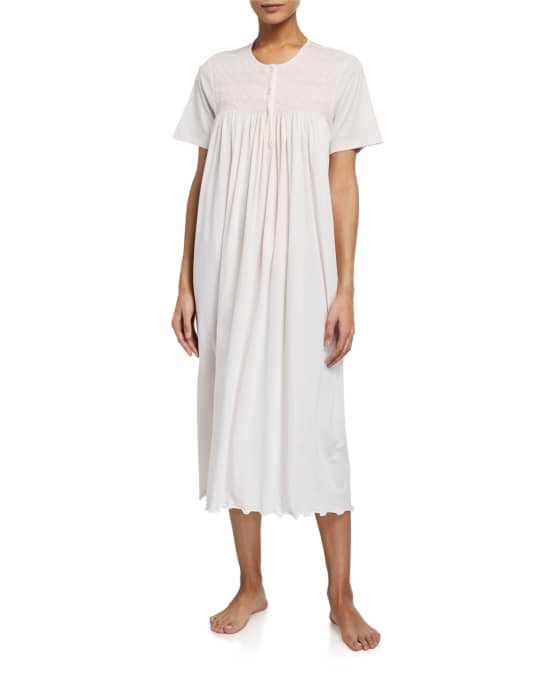 P Jamas Cordelia ShortSleeve Jersey Nightgown Neiman Marcus