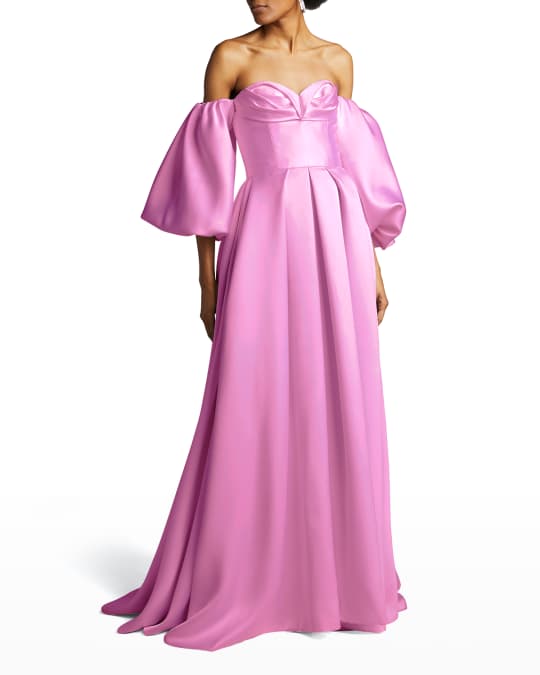 open lace back dress V NECK SLEEVELESS SILK CREPE FRONT DRAPING PLEATING GOWN J. Mendel main image 0