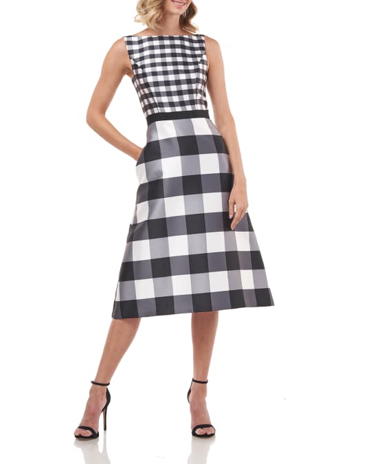 Kay unger clearance gingham dress